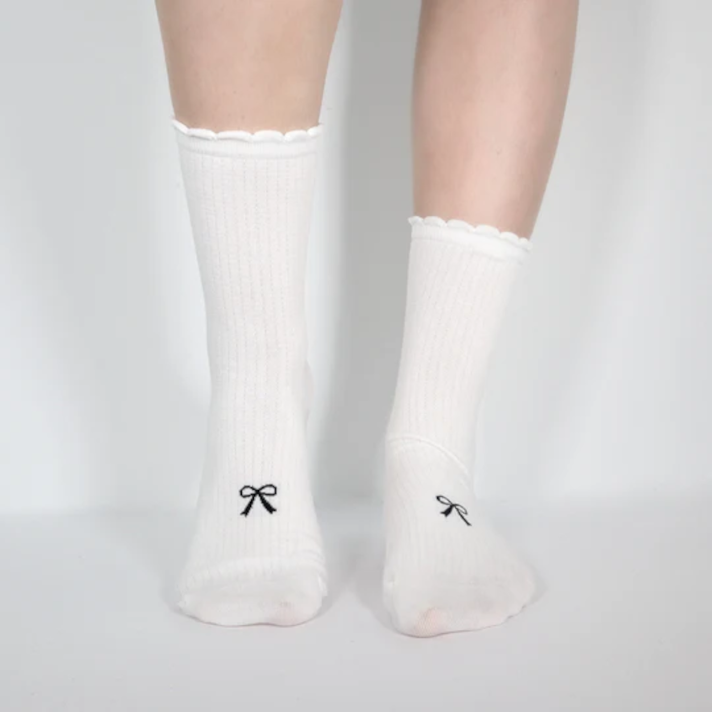 Bow Sock White