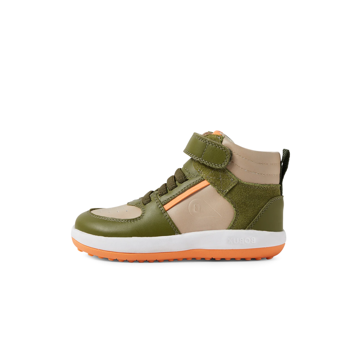 Bobux kid's green leather boots