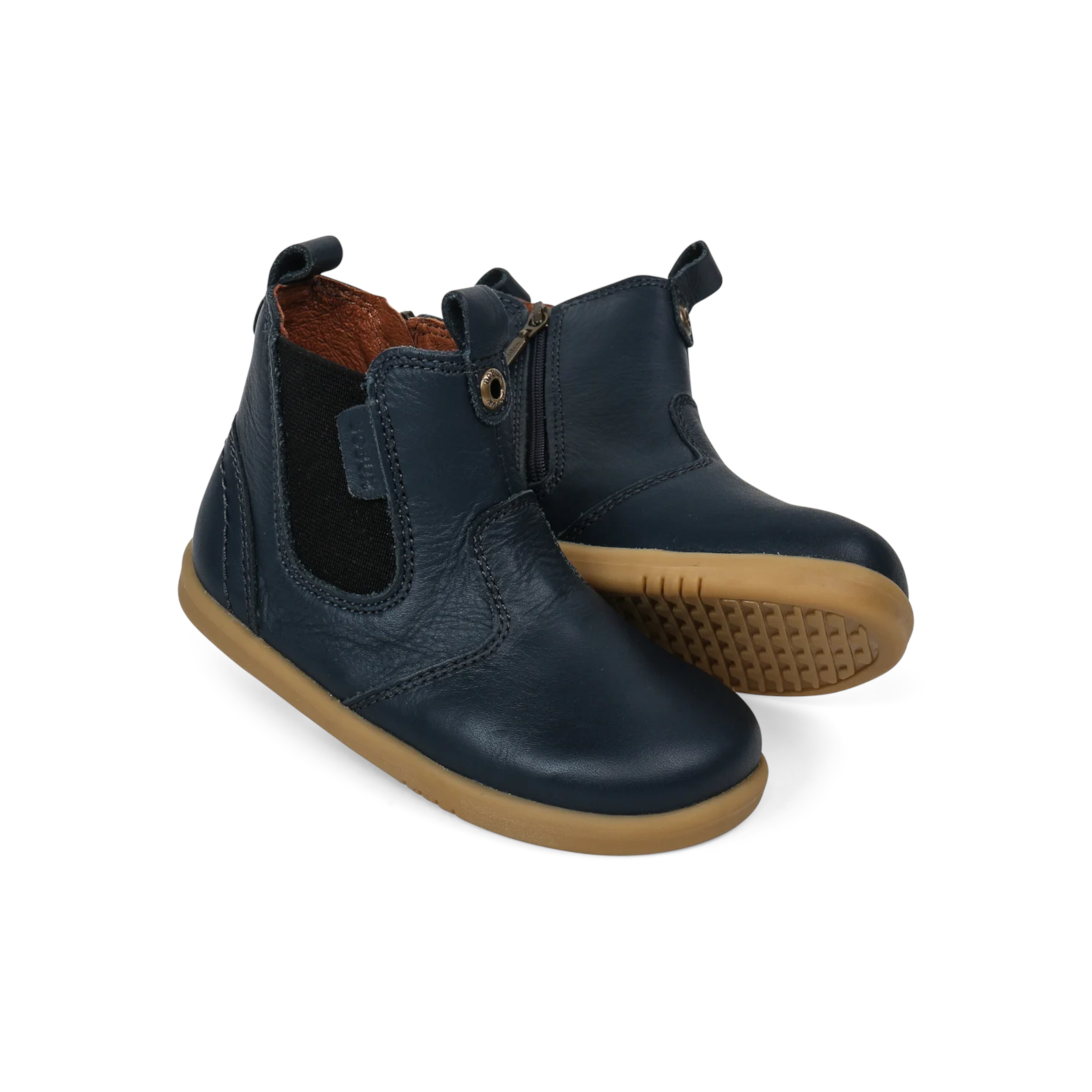 Bobux kid's navy leather boots