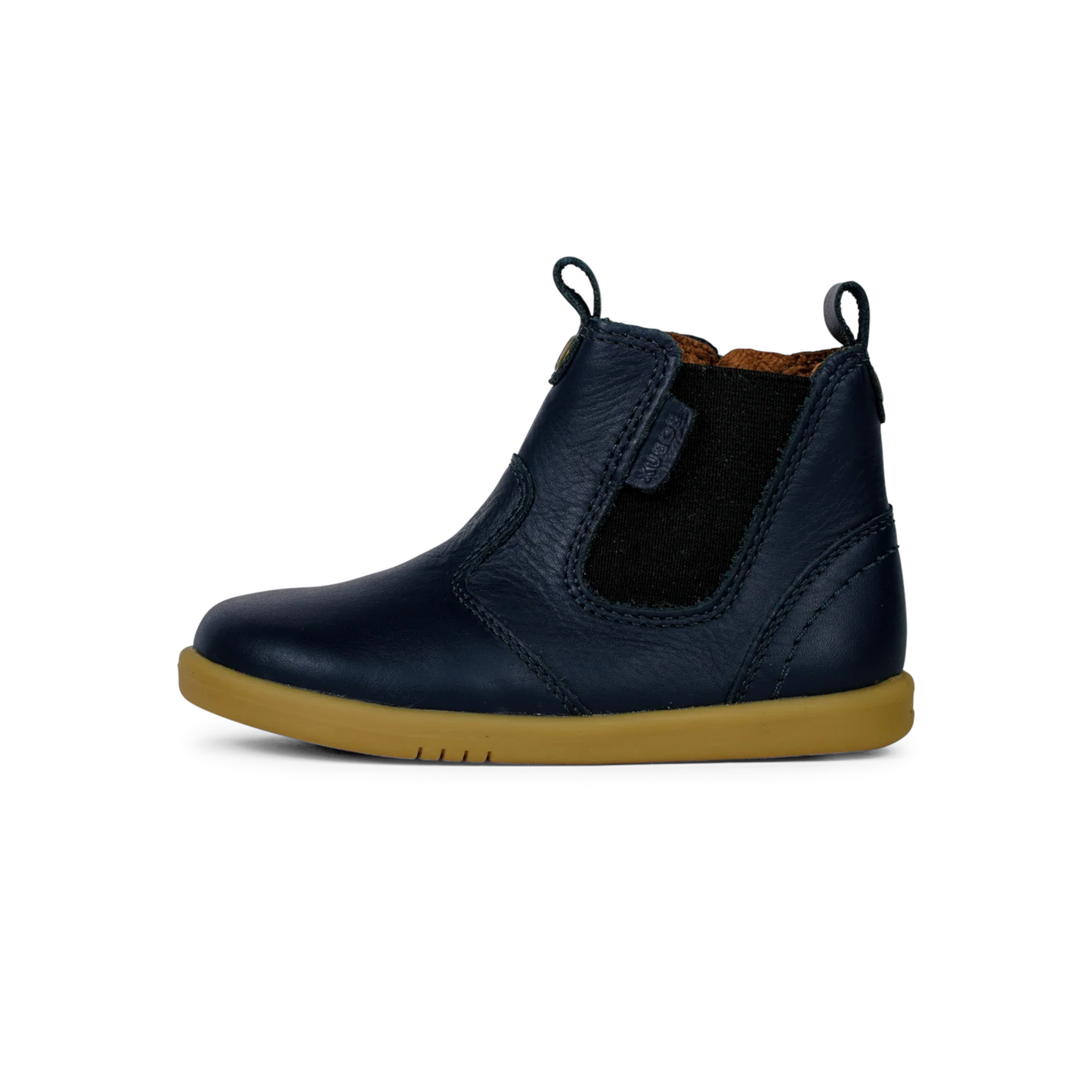 Bobux kid's navy leather boots