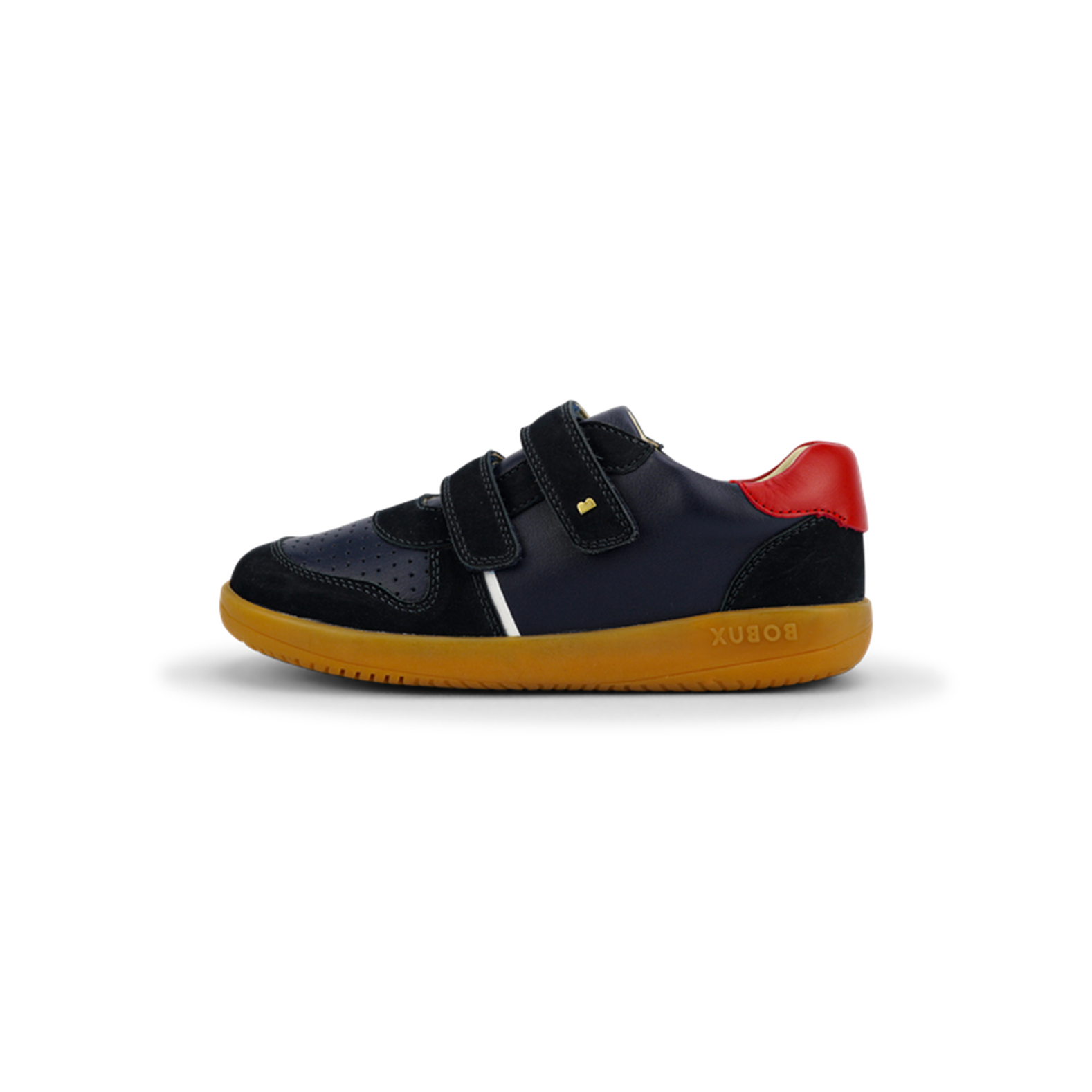 Bobux Kid+ Riley Navy/Red – Lace Ups